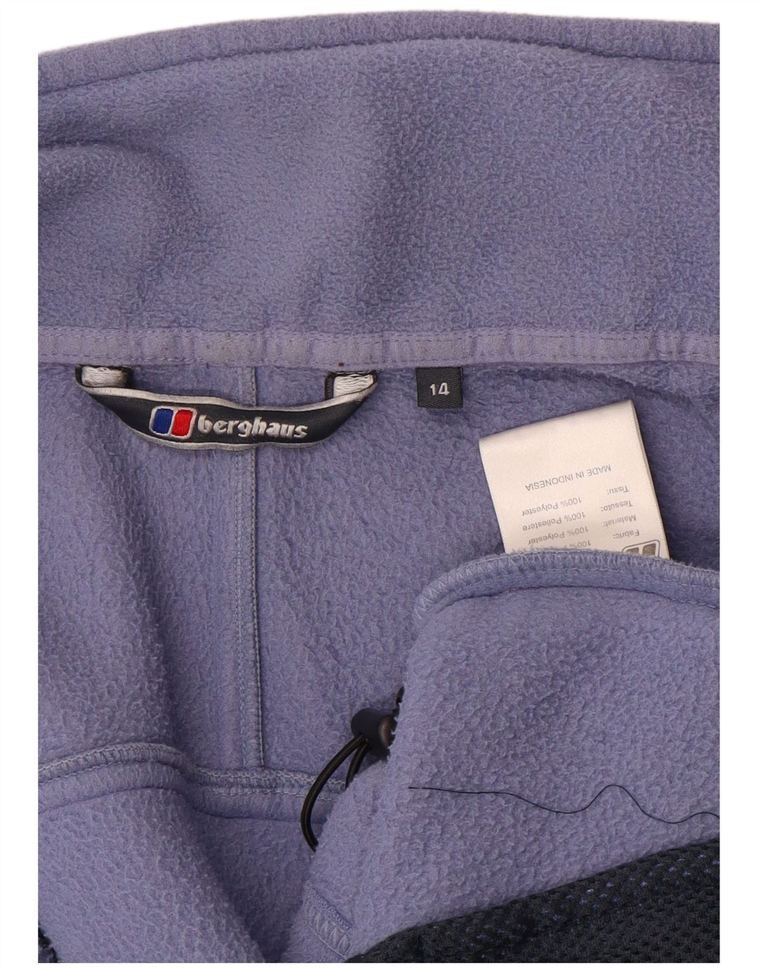 Berghaus Womens Fleece Jacket UK 14 Large Purple Polyester