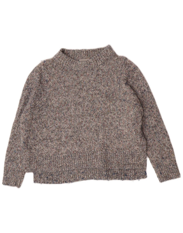 Cos Womens Relaxed Fit Turtle Neck Jumper Sweater UK 6 XS Grey Flecked