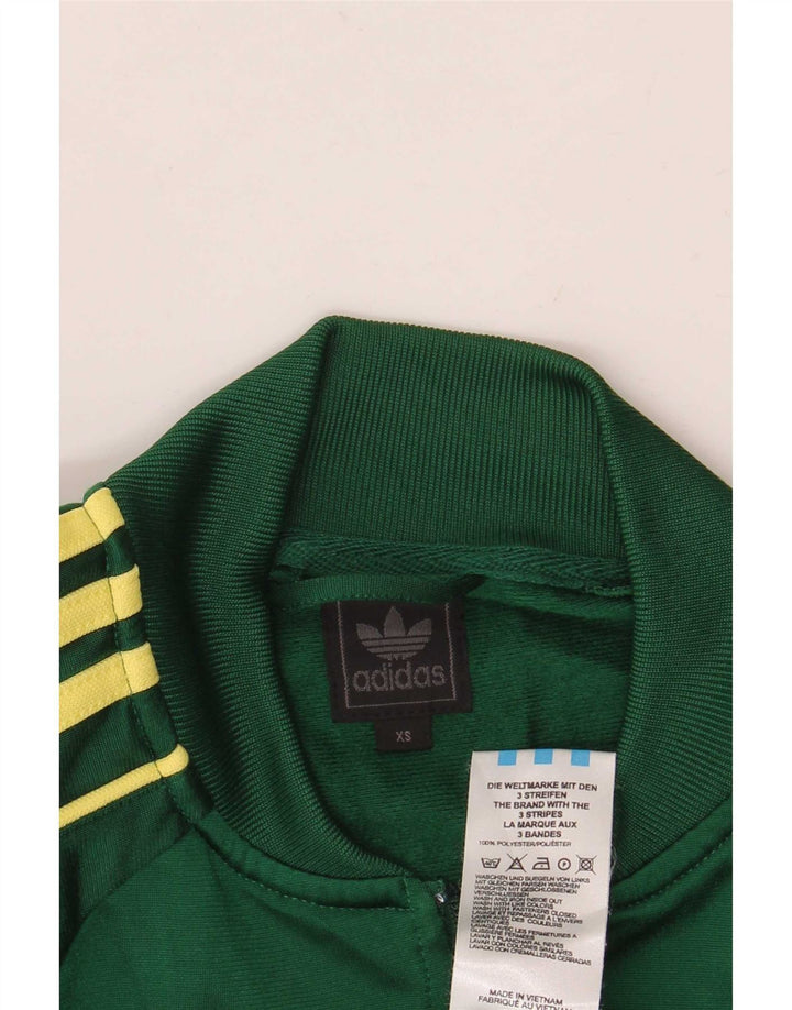 Adidas Mens Tracksuit Top Jacket XS Green Polyester