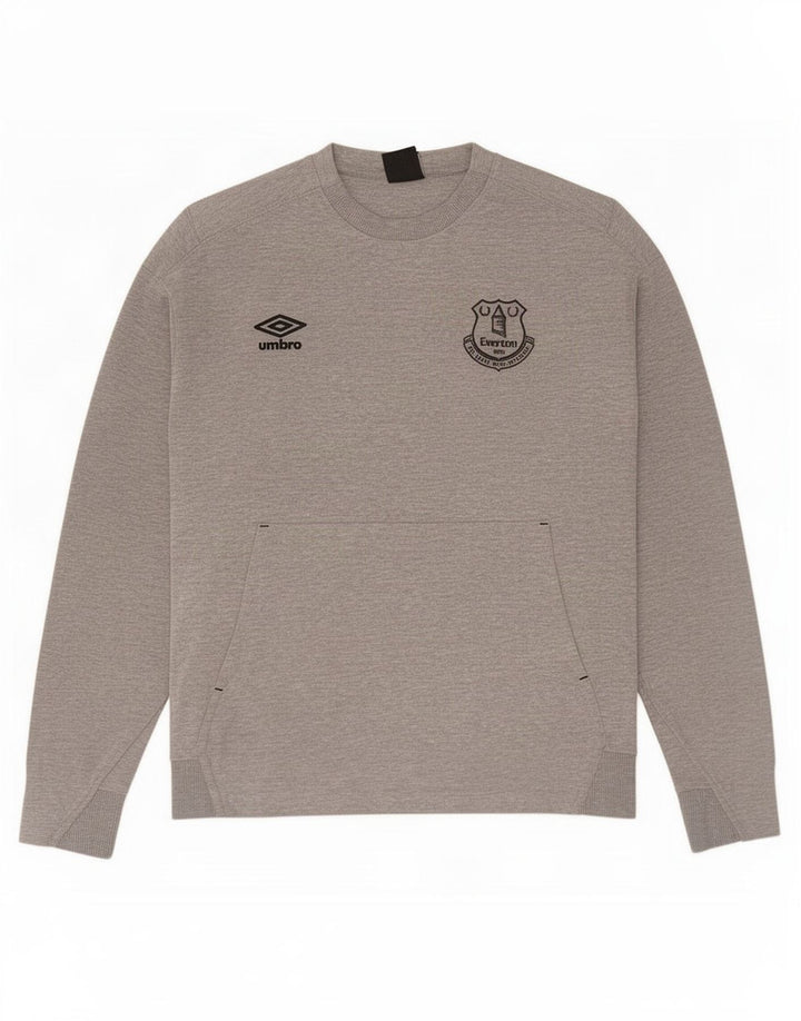 Umbro Mens Graphic Sweatshirt Jumper Medium Grey Cotton