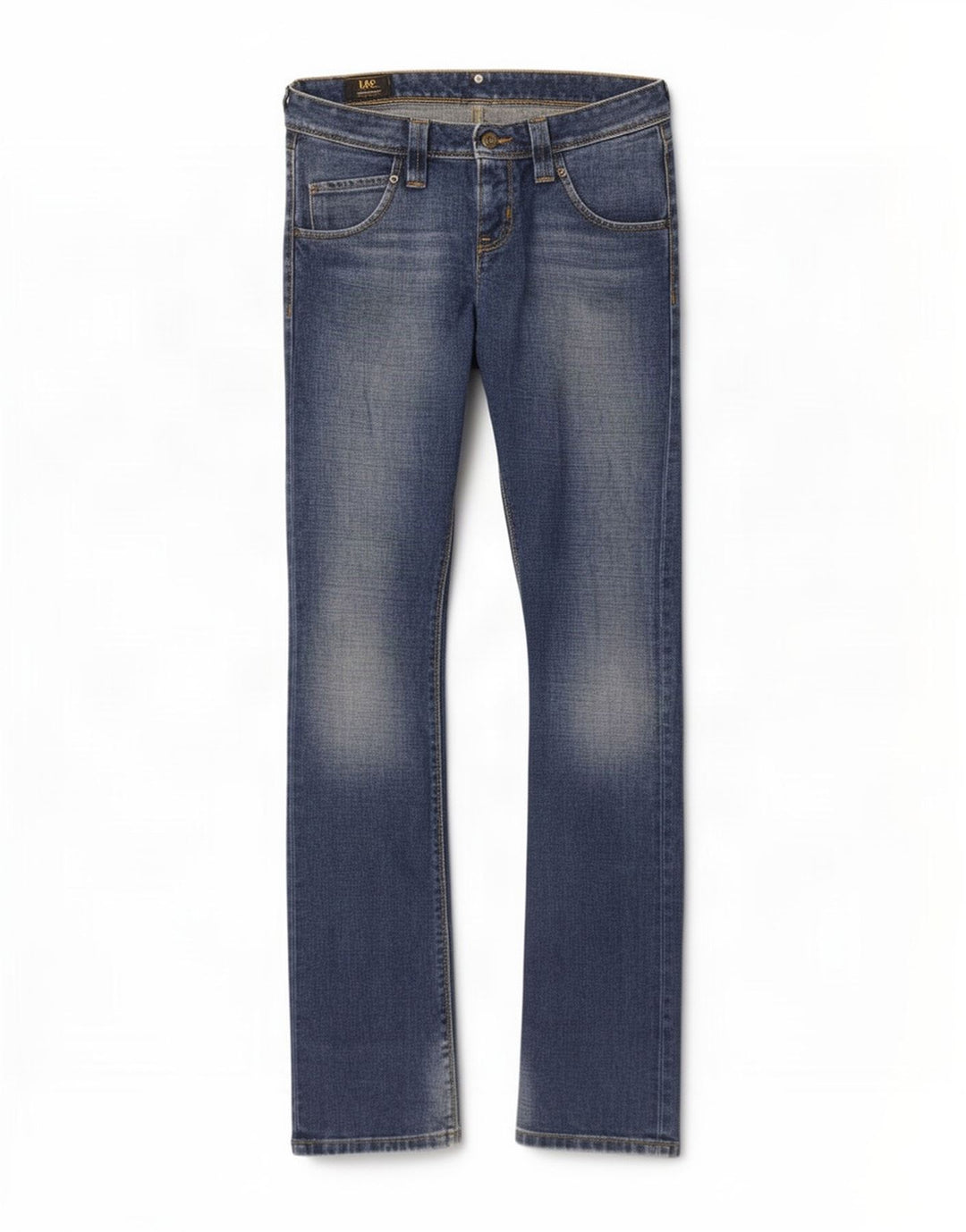 Lee Womens Maddox Bootcut Jeans W28 L35 Blue Cotton