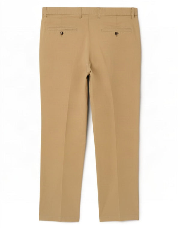 Zegna Mens Straight Chino Trousers W38 L30 Khaki Cotton Sports