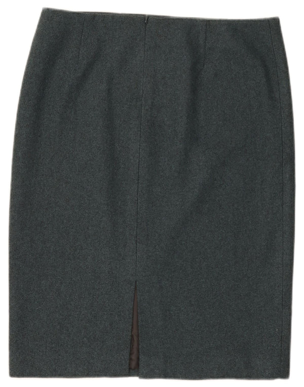 Calvin Klein Womens Pencil Skirt US 8 Medium W32 Blue Flecked Wool
