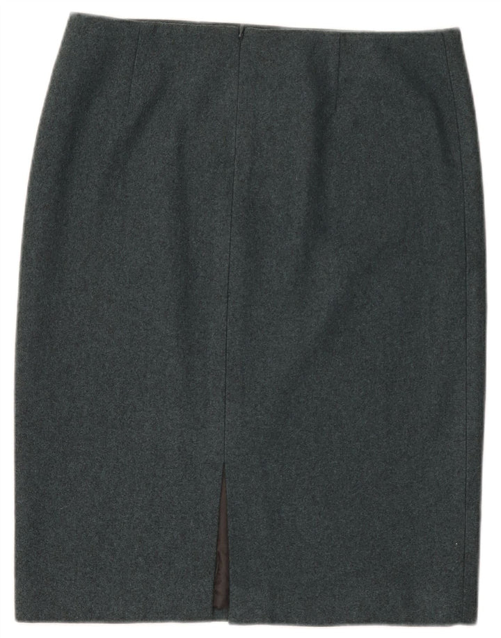 Calvin Klein Womens Pencil Skirt US 8 Medium W32 Blue Flecked Wool