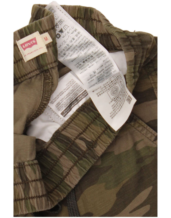 Levi's Womens Joggers Casual Trousers Medium W30 L25 Khaki Camouflage