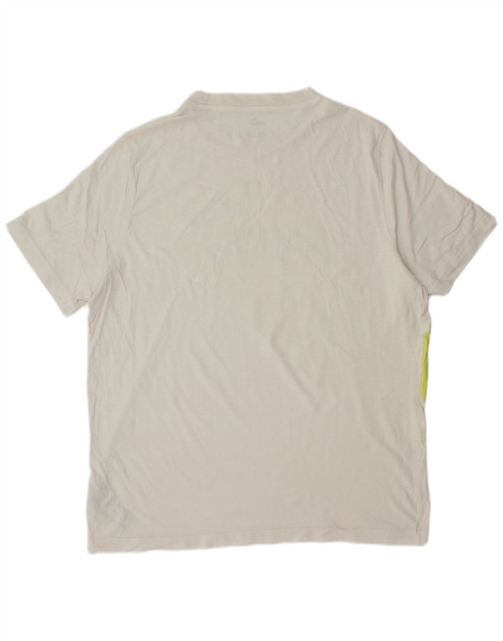 PUMA Mens Graphic T-Shirt Top Large White