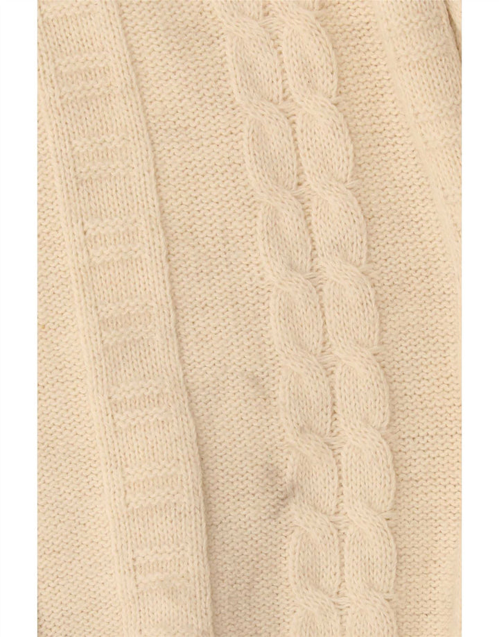 Pierre Cardin Mens Boat Neck Jumper Sweater Large Beige