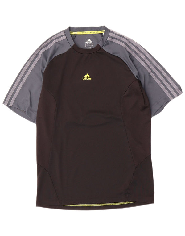 Adidas Mens Climacool T-Shirt Top Small Black Colourblock