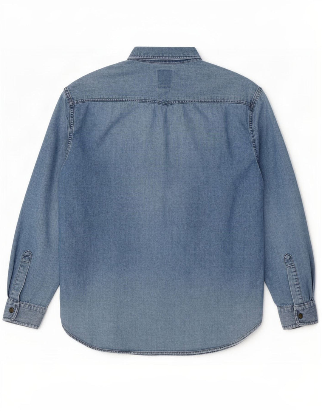 Casucci Mens Denim Shirt Small Blue