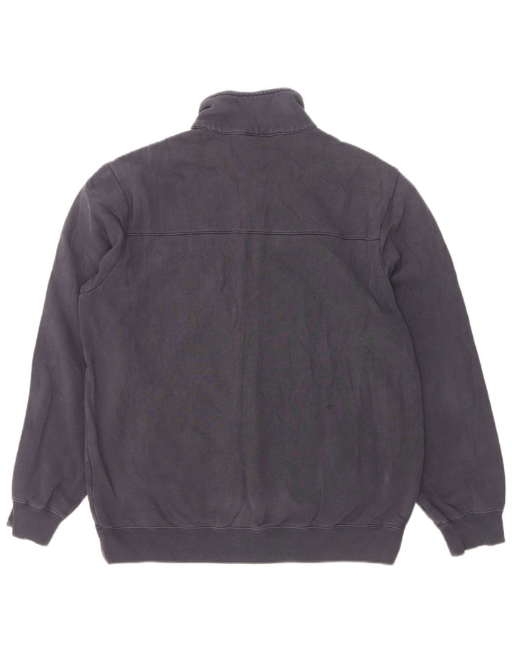 Champion Mens Tracksuit Top Jacket Large Navy Blue Colourblock Cotton