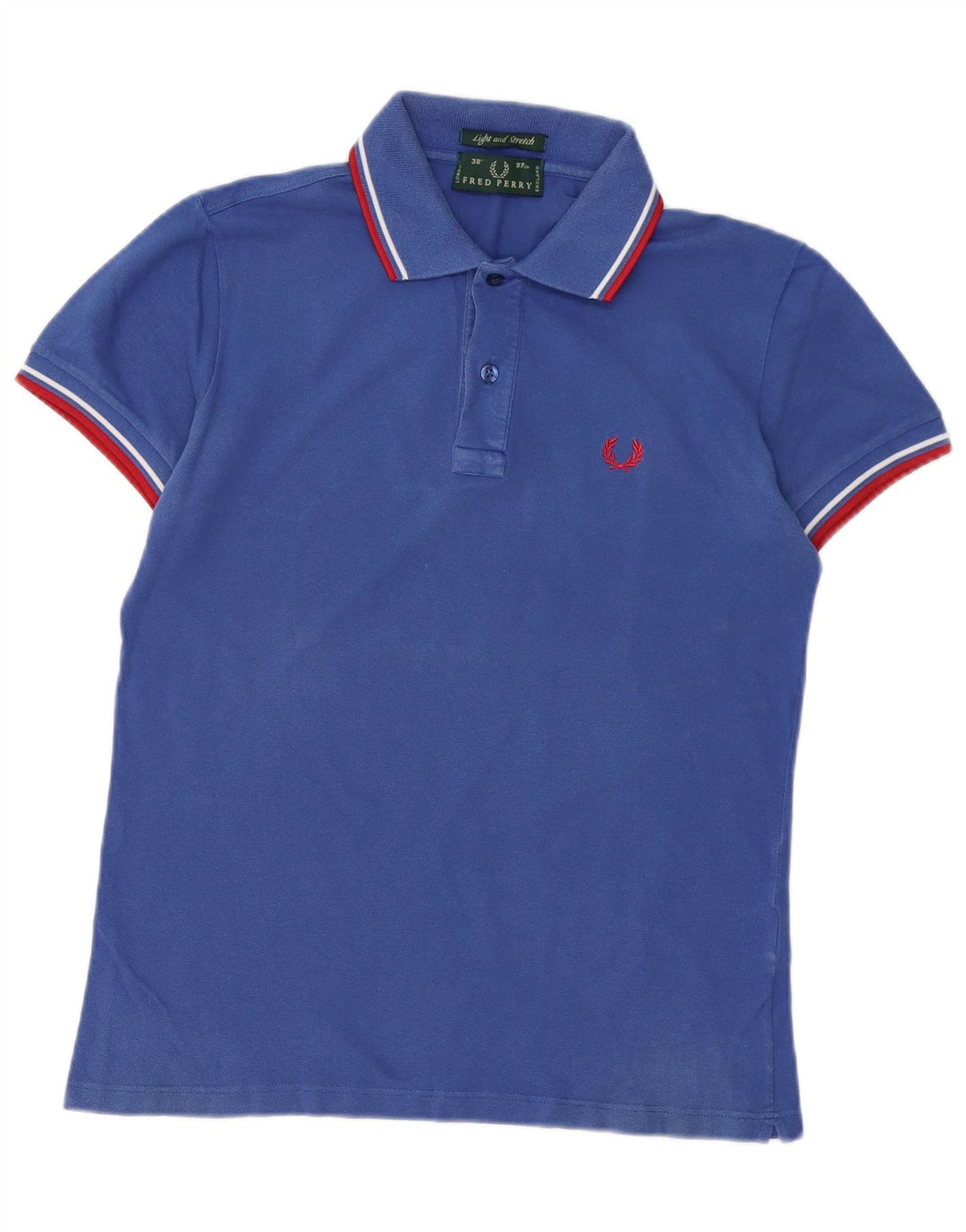 FRED PERRY Mens Polo Shirt Small Blue