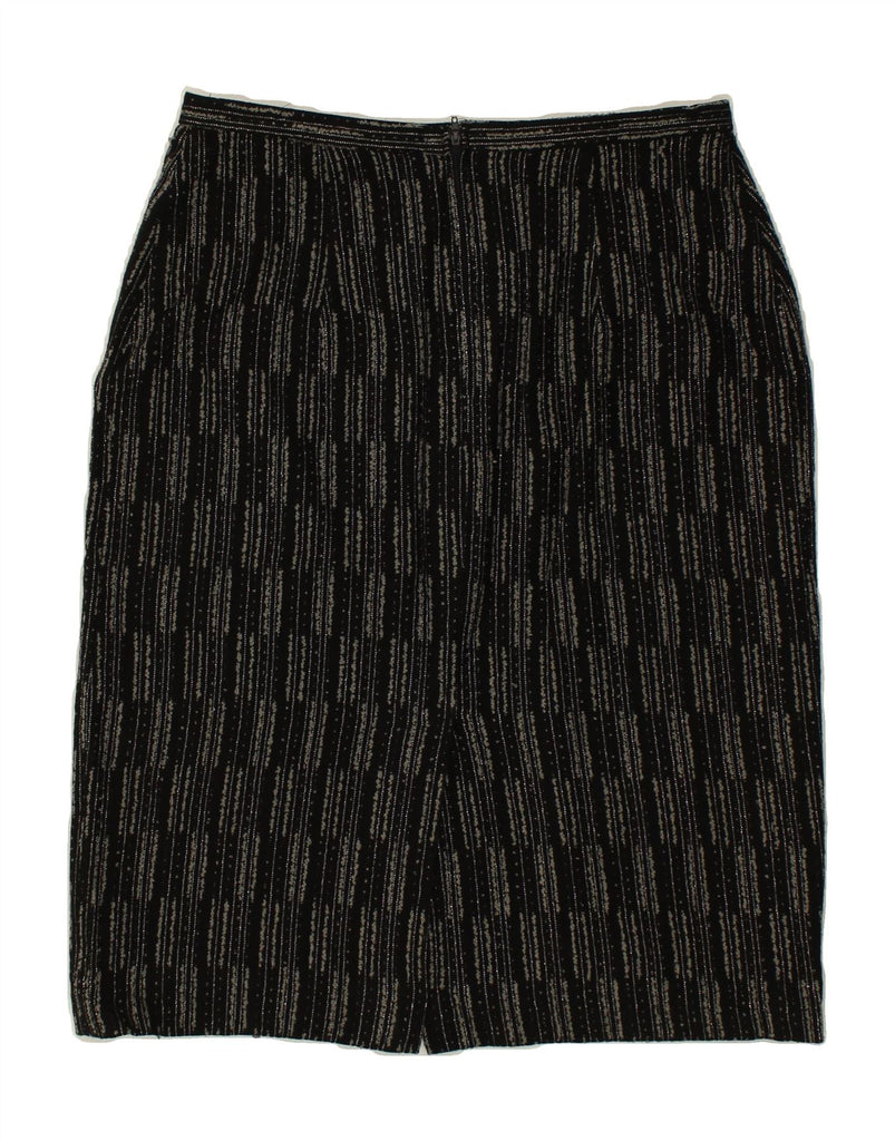 VINTAGE Womens Pencil Skirt W30 Medium  Black Striped Vintage Vintage and Second-Hand Vintage from Messina Hembry 