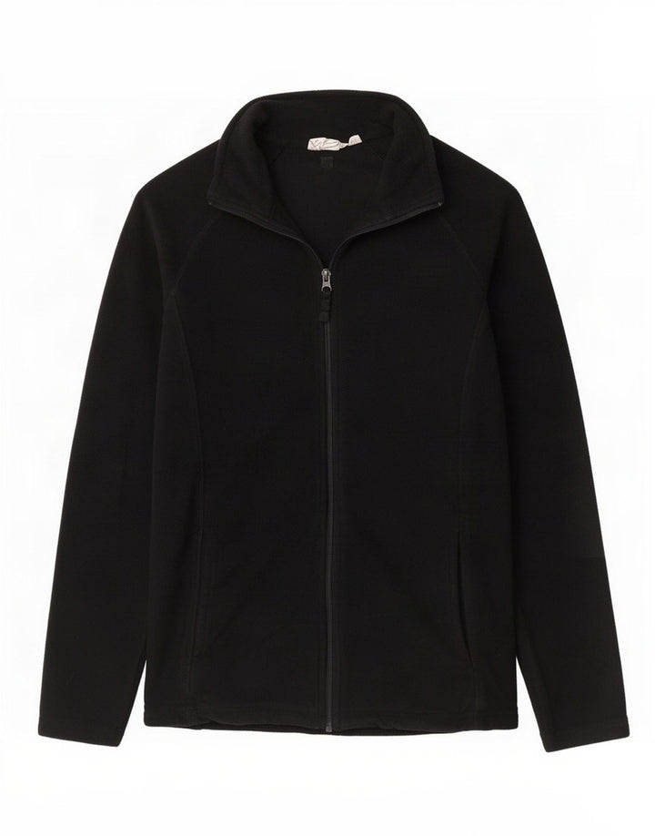 Mountain Warehouse Womens Fleece Jacket UK 10 Small Black Polyester