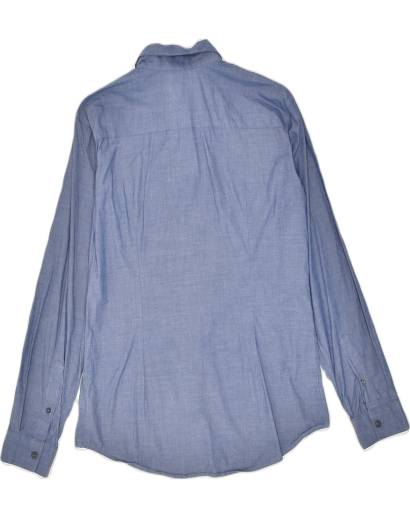 DKNY Mens Shirt Small Blue Cotton | Vintage | Thrift | Second-Hand | Used Clothing | Messina Hembry 