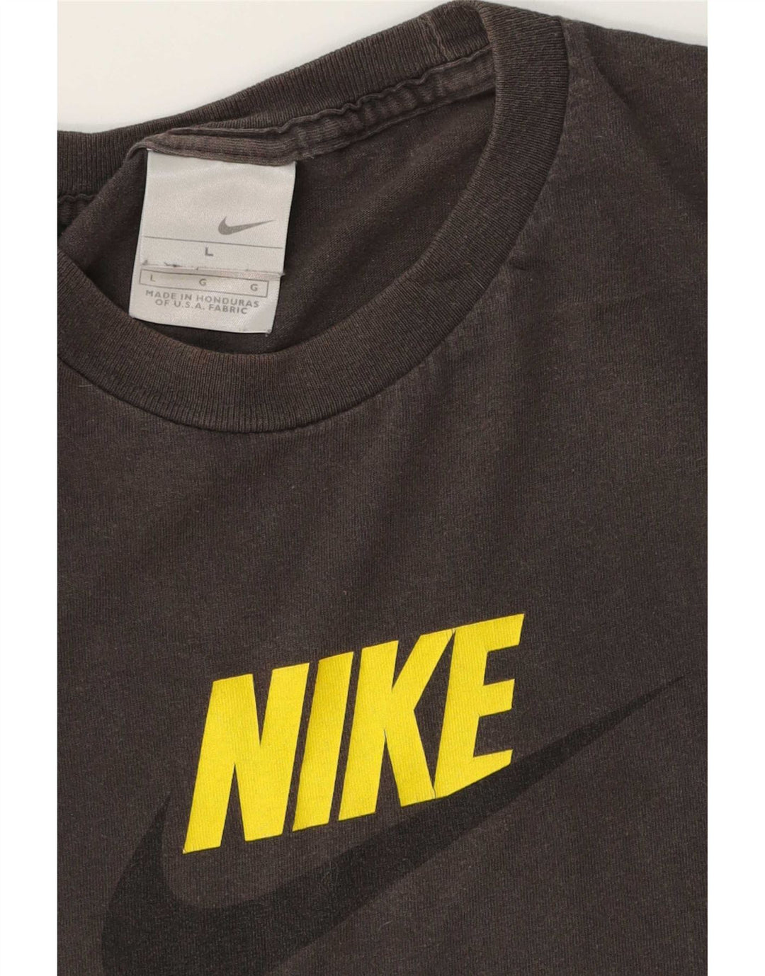 Nike Mens Graphic T-Shirt Top Large Grey Cotton