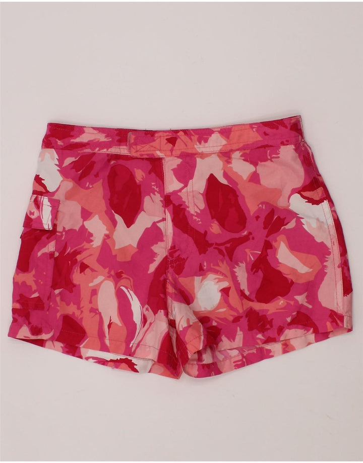 MOSSIMO Girls Cargo Shorts 5-6 Years Medium W22  Pink Floral Polyester Vintage Mossimo and Second-Hand Mossimo from Messina Hembry 