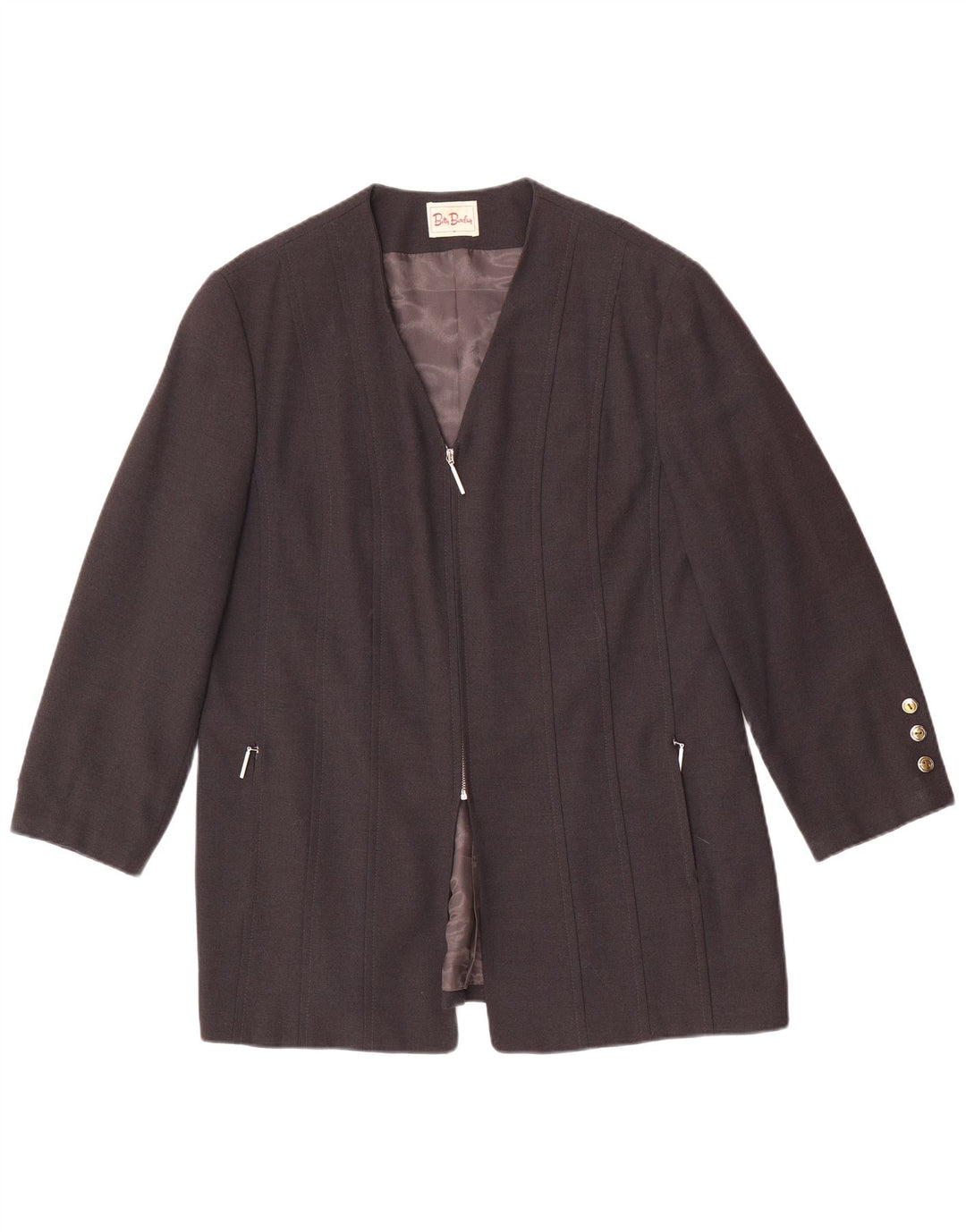 Betty Barclay Womens Blazer Jacket UK 18 XL Grey Viscose