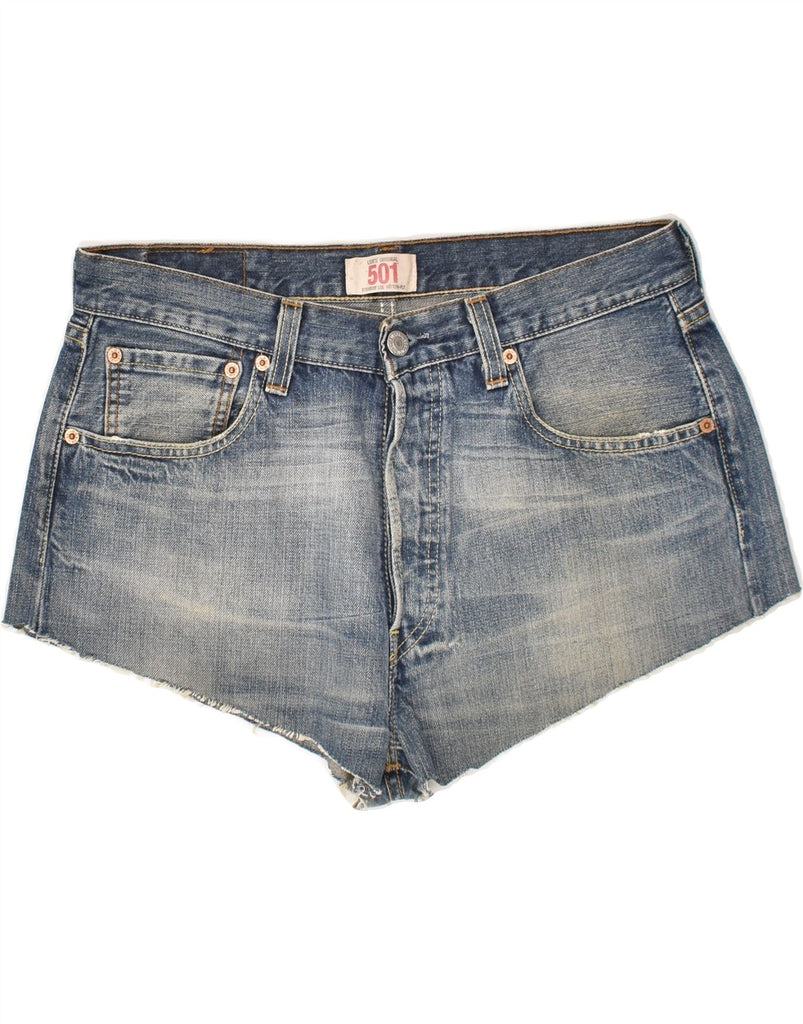LEVI'S Womens 501 Denim Shorts W33 Large Blue | Vintage Levi's | Thrift | Second-Hand Levi's | Used Clothing | Messina Hembry 