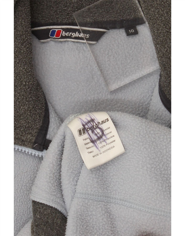 BERGHAUS Womens Fleece Jacket UK 10 Small Blue Polyester