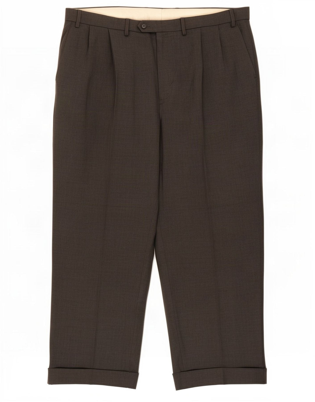 Marks & Spencer Mens Pegged Casual Trousers W40 L29 Grey Polyester