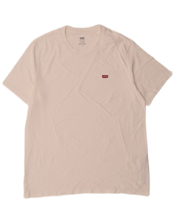 Levi's Mens Standard T-Shirt Top Large White Cotton