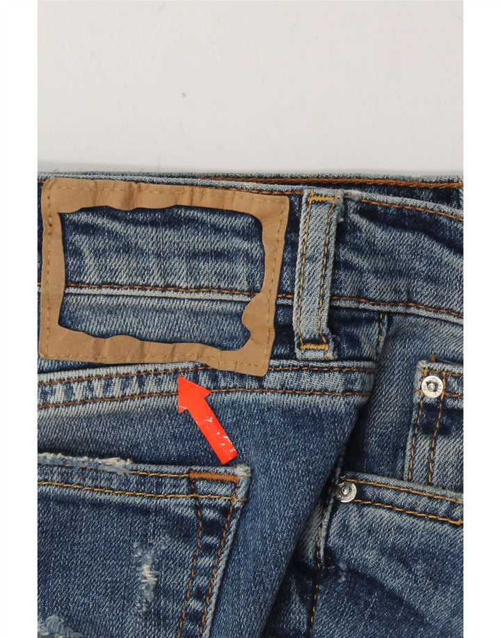 ZARA Womens Distressed Cropped Jeans EU 36 XS W26 L25 Blue Vintage Zara and Second-Hand Zara from Messina Hembry 
