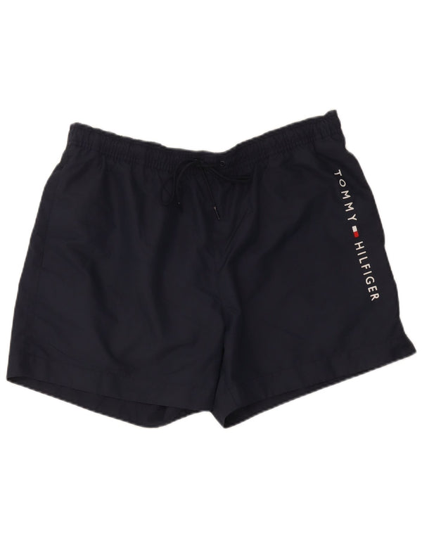 Tommy Hilfiger Mens Graphic Swimming Shorts XL Navy Blue