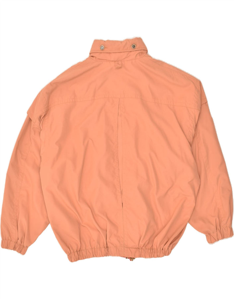 VINTAGE Mens Bomber Jacket IT 50 Large Orange Polyester | Vintage Vintage | Thrift | Second-Hand Vintage | Used Clothing | Messina Hembry 