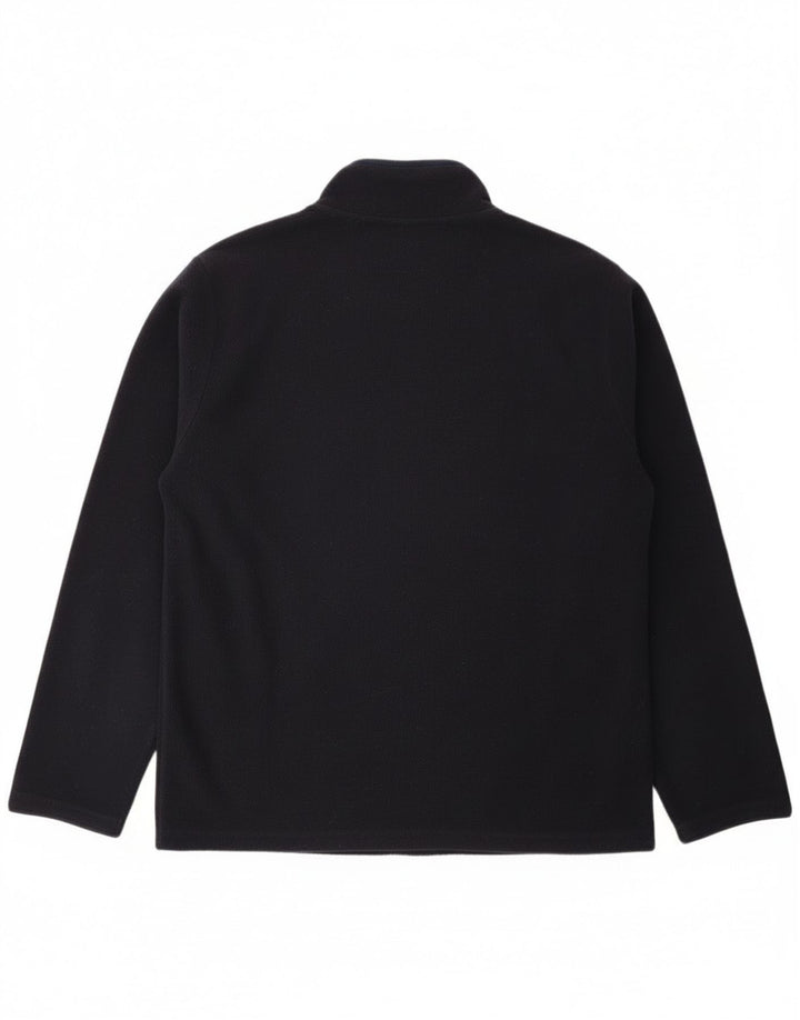 Napapijri Mens Fleece Jacket UK 42 XL Navy Blue Polyester