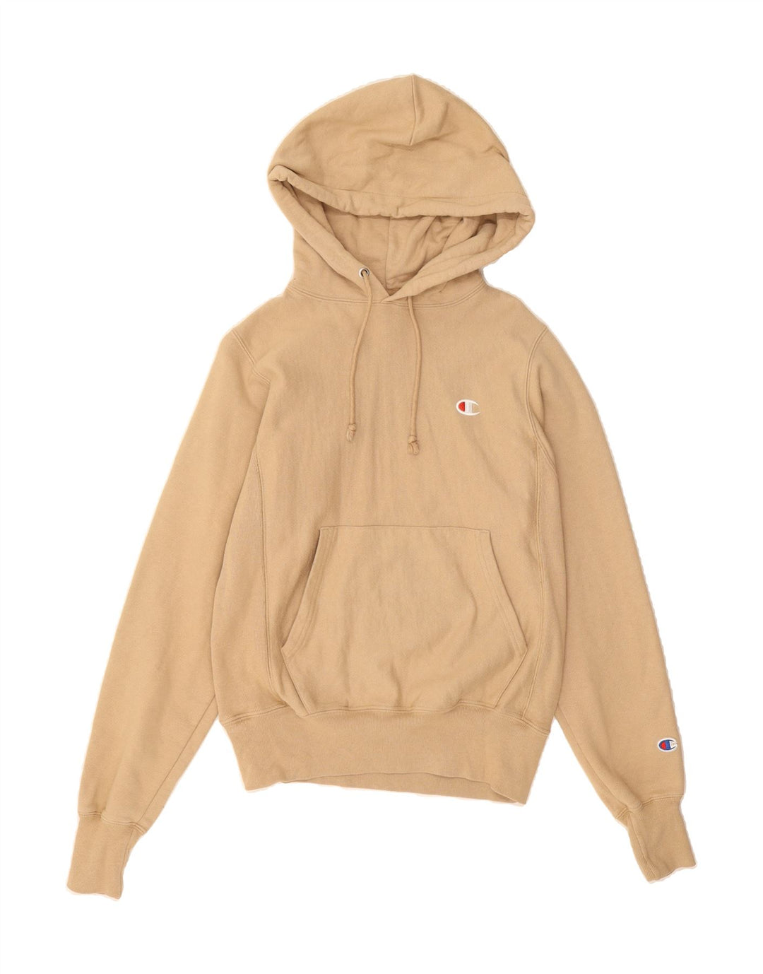 CHAMPION Mens Hoodie Jumper XS Beige Cotton Vintage Champion and Second-Hand Champion from Messina Hembry 