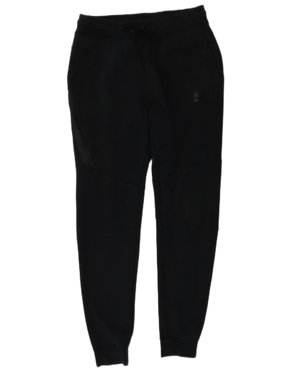Nike Mens Tracksuit Trousers Joggers Small Black Cotton