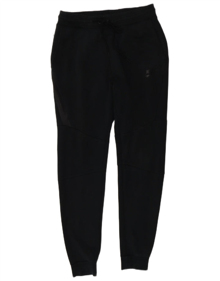 Nike Mens Tracksuit Trousers Joggers Small Black Cotton