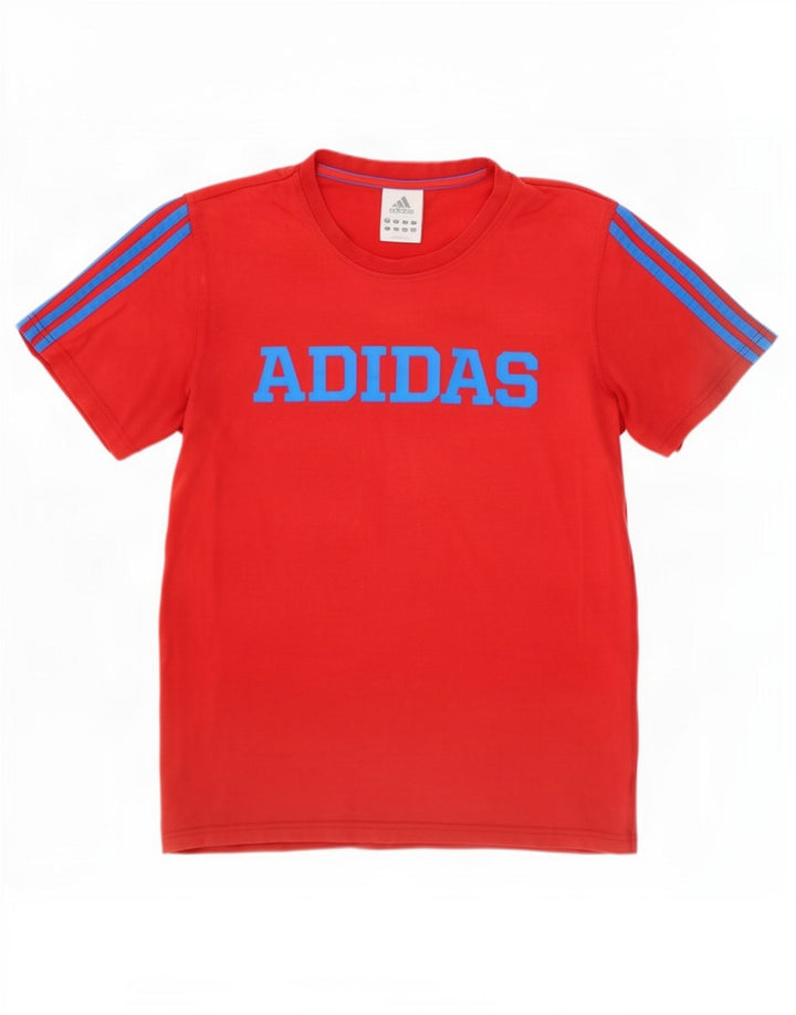 Adidas Mens Graphic T-Shirt Top Medium Red Cotton