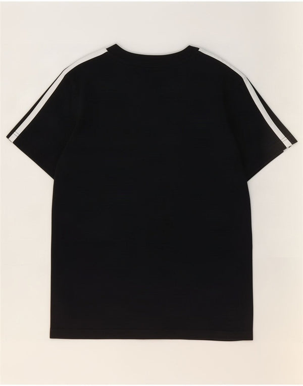 Adidas Boys T-Shirt Top 9-10 Years Black Cotton