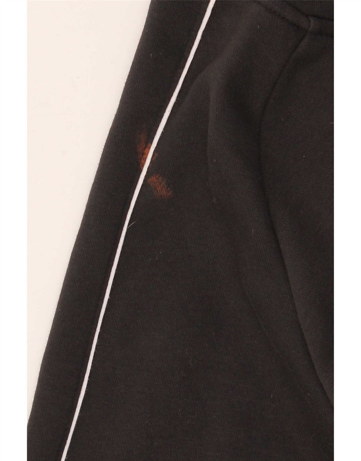Adidas Mens Hoodie Jumper Medium Black Cotton