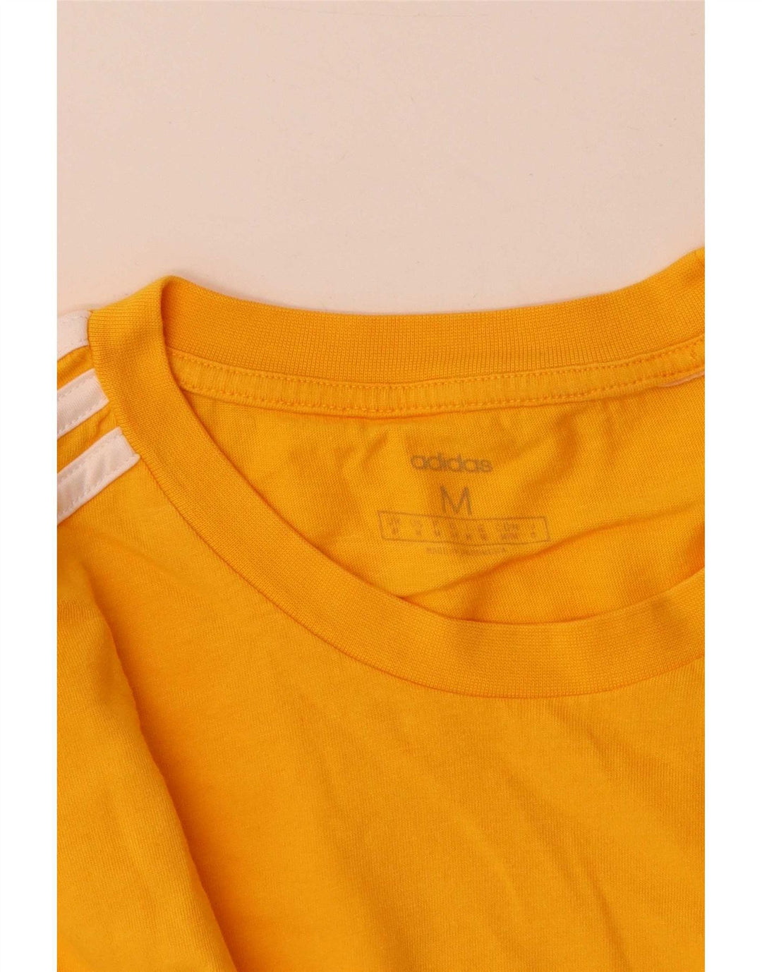 Adidas Womens T-Shirt Top UK 14 Medium Yellow