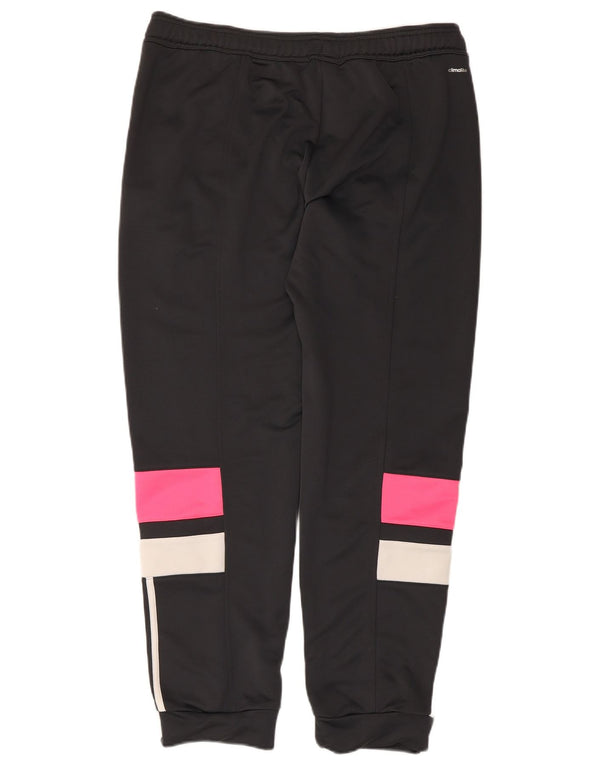 Adidas Womens Climalite Tracksuit Trousers Joggers UK 16/18 Large Black
