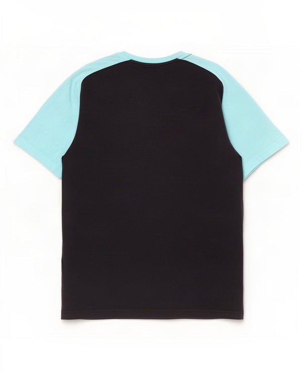 Puma Mens Manchester City T-Shirt Top Medium Navy Blue Colourblock Cotton