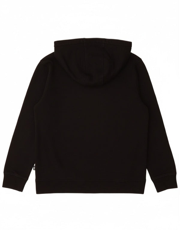 VANS Boys Graphic Hoodie Jumper 10-11 Years Medium Black Cotton