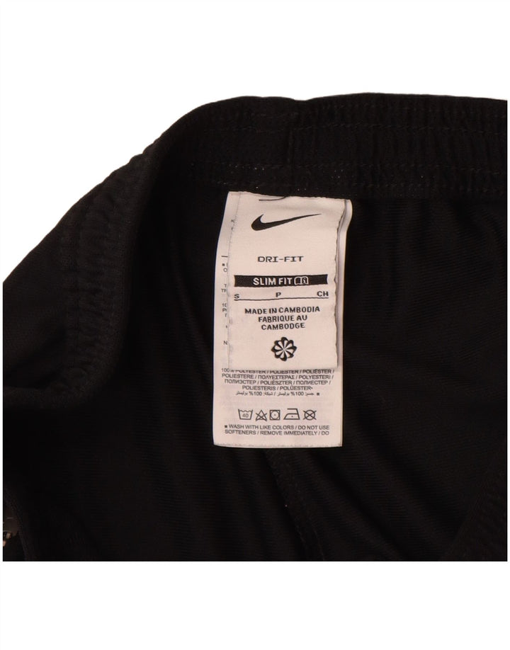 Nike Mens Dri Fit Slim Tracksuit Trousers Small Black Polyester