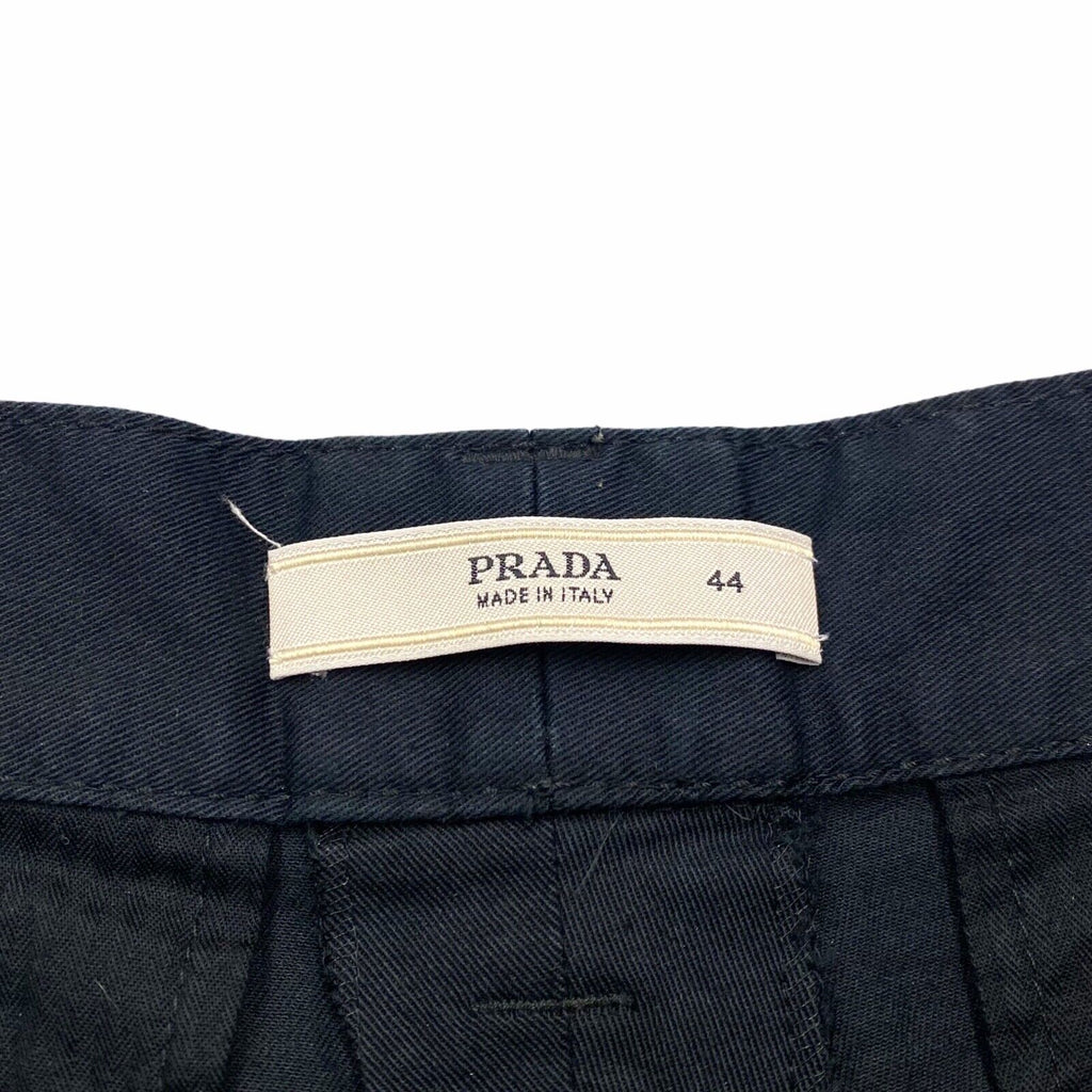 Prada Women's 3/4 Length Cotton Trousers | Vintage Luxury Designer Black VTG | Vintage Messina Hembry | Thrift | Second-Hand Messina Hembry | Used Clothing | Messina Hembry 