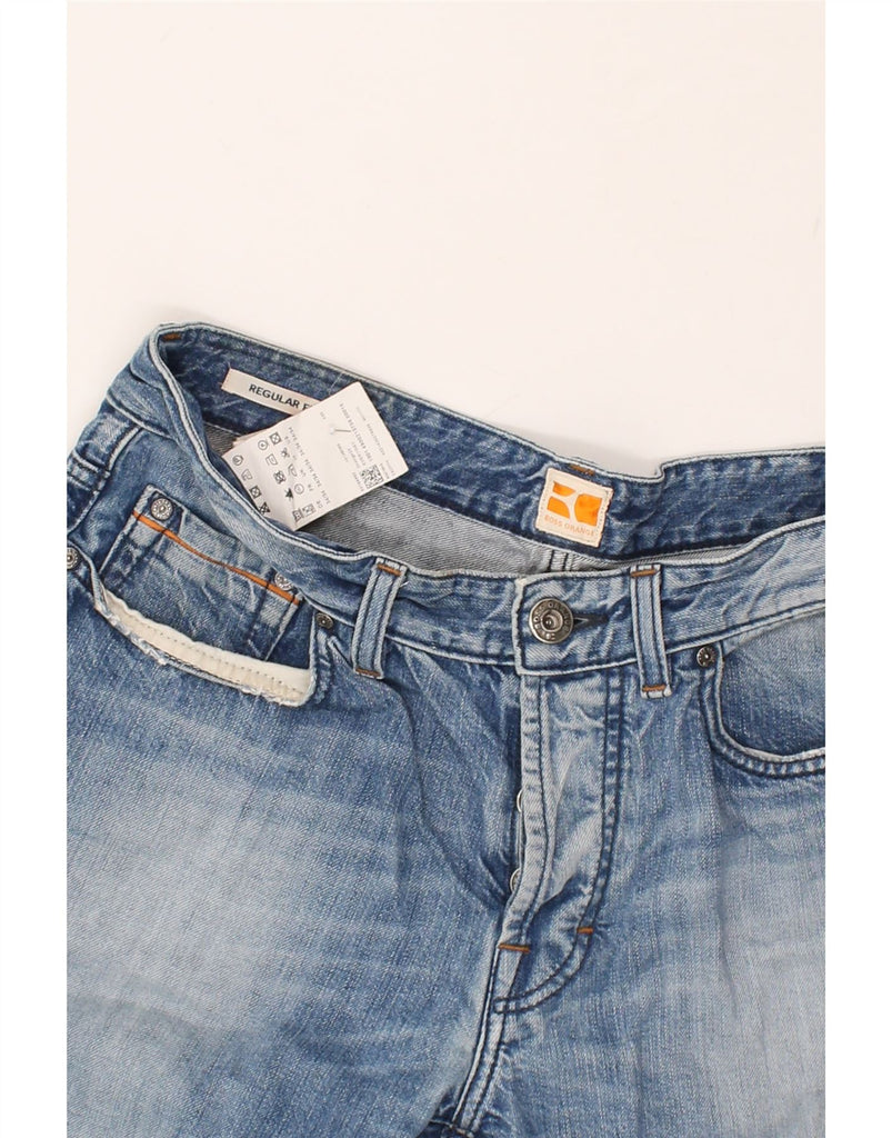 HUGO BOSS Mens Straight Jeans W34 L34 Blue Cotton | Vintage Hugo Boss | Thrift | Second-Hand Hugo Boss | Used Clothing | Messina Hembry 