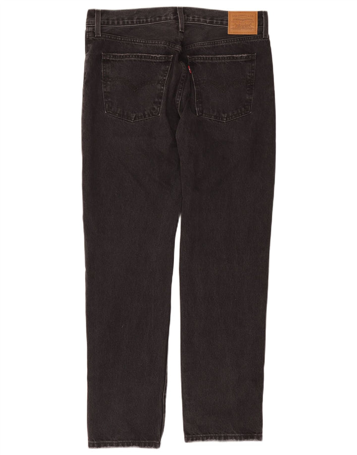 Levi's Womens Middy Straight Jeans W31 L31 Grey Cotton