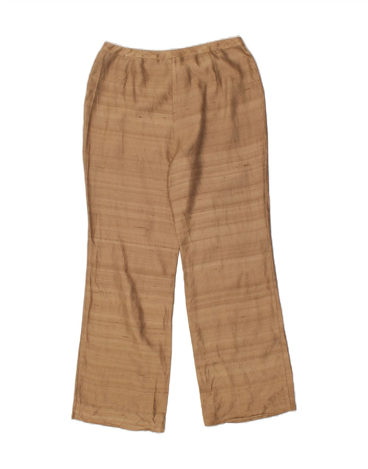 LES COPAINS Womens Straight Casual Trousers IT 44 Medium W30 L29 Brown Vintage Les Copains and Second-Hand Les Copains from Messina Hembry 