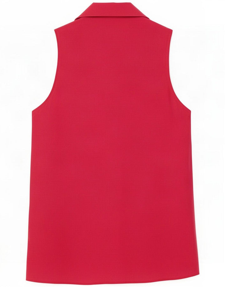 Erreuno Womens Sleeveless Shirt Blouse IT 44 Medium Pink