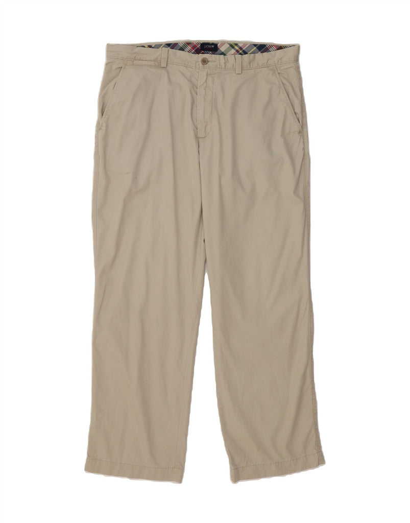 J. CREW Mens Straight Chino Trousers W36 L30 Beige Cotton Vintage J. Crew and Second-Hand J. Crew from Messina Hembry 
