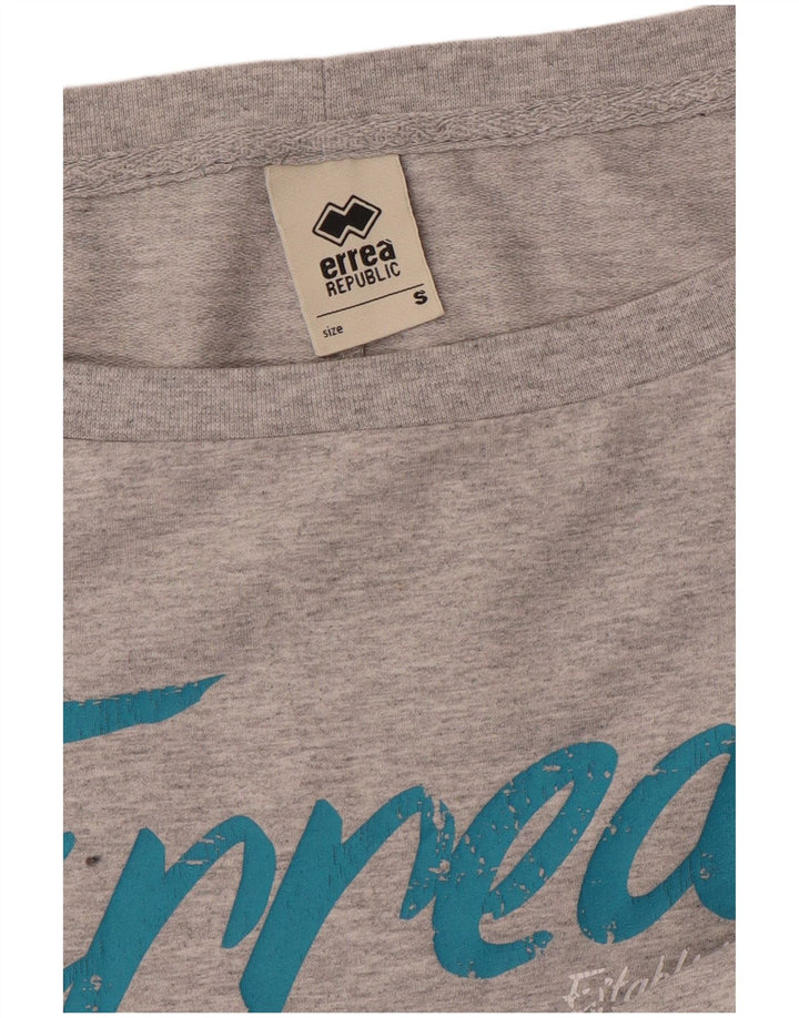 Errea Womens Oversized Off Shoulder Sweatshirt Jumper UK 10 Small Grey