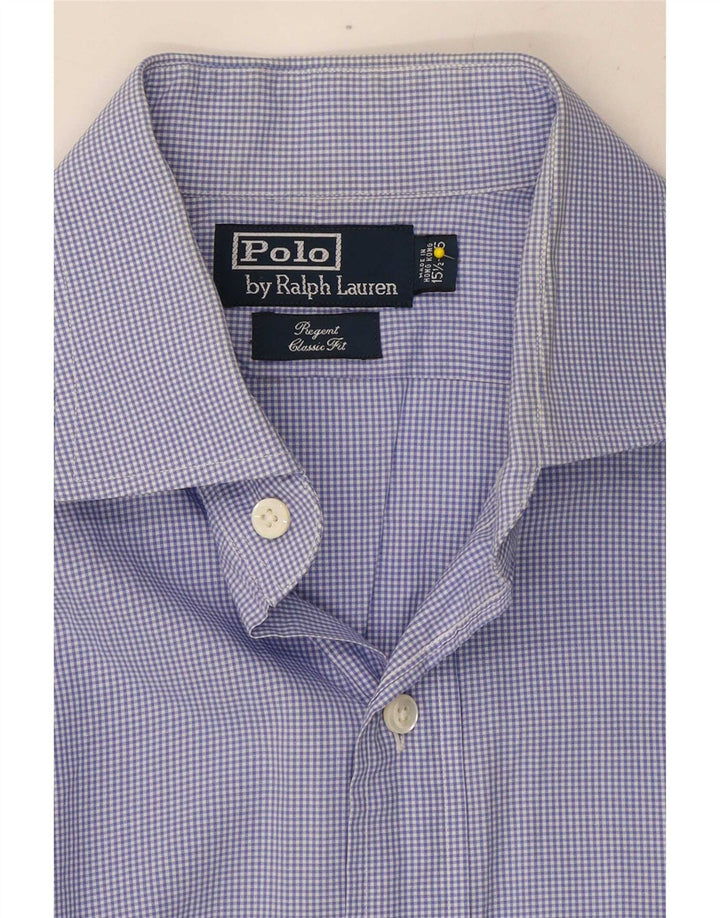 Polo Ralph Lauren Mens Regent Shirt Size 15 1/2 Medium Blue Gingham