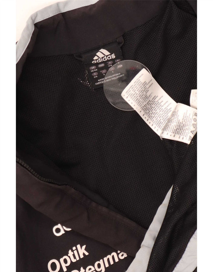 Adidas Mens Graphic Tracksuit Top Jacket UK 38/40 Medium Black Colourblock