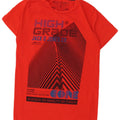 Jack & Jones Mens Graphic T-Shirt Top Medium Red Cotton
